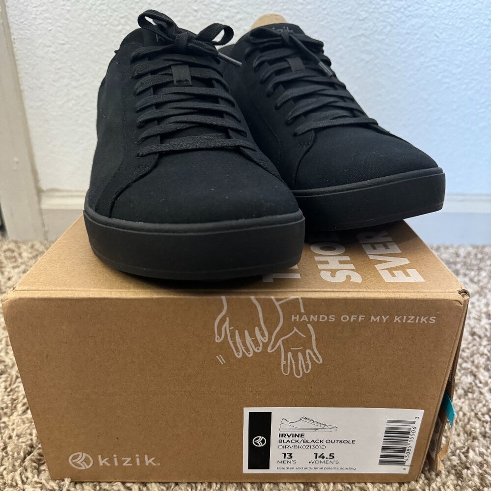 Kizik Irvine Casual Shoe - Black - 13